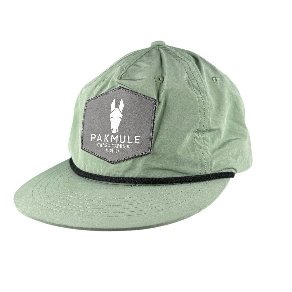 Pakmule Cargo Carrier Logo Adult Green Adjustable Snapback Cap Hat One Size